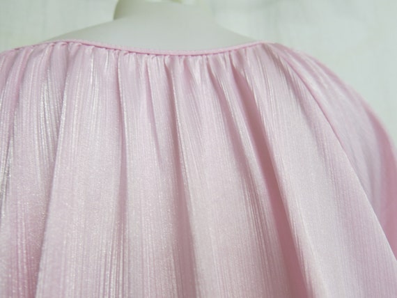Pink Nylon Nightgown 1970s Nightgown Plus Size Ni… - image 10