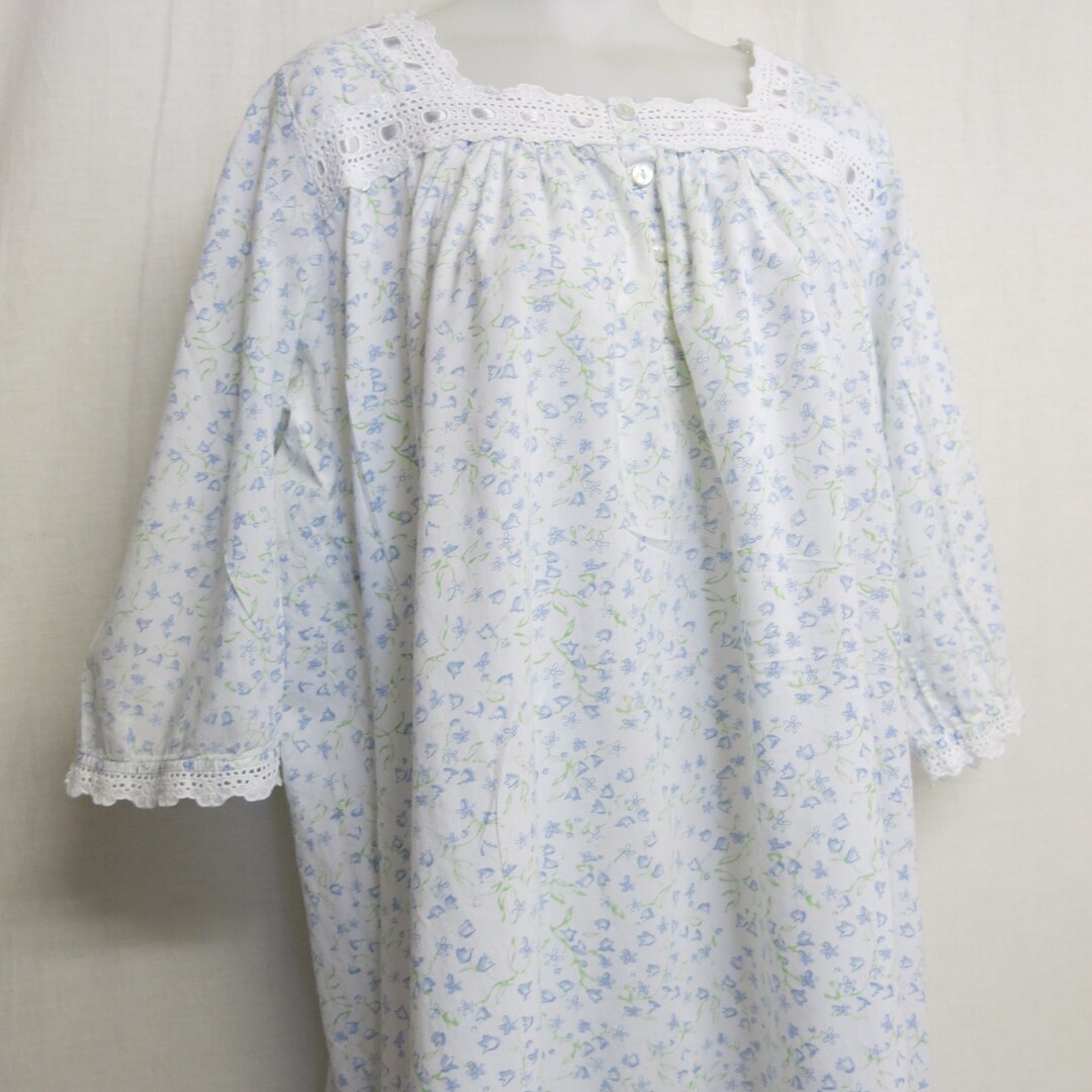 Old Fashioned Nightgown Cotton Batiste Romantic Nightgown Etsy