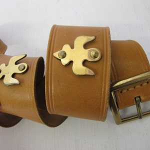 Wide Leather Belt Boho Hippie Belt Brass Buckle Belt Brass Belt