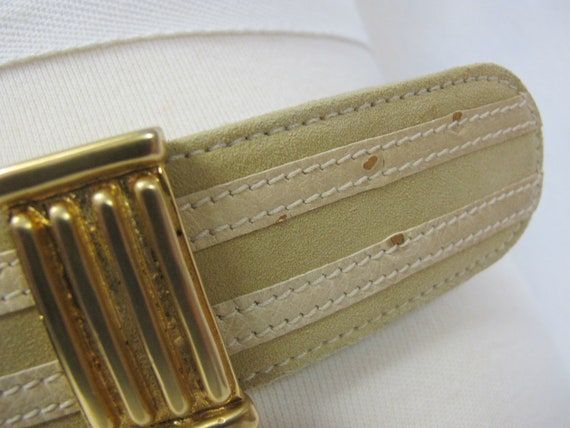 Escada Belt Wide Mod Belt Gold Designer Belt Etru… - image 5