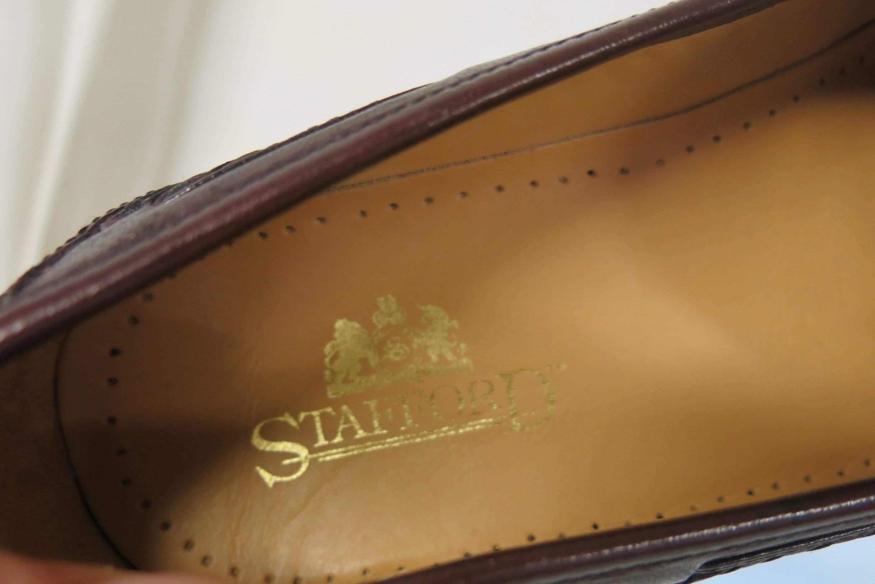 Tassel Loafers 10D Oxblood Kiltie Men JC Penney Stafford NEW  display picture 1