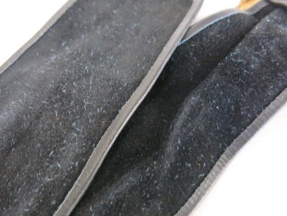 Wide Black Leather Belt Smooth Soft Leather Belt … - image 7