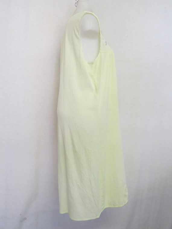 Cotton Gauze Nightgown Cotton Nightgown Pale Yell… - image 6