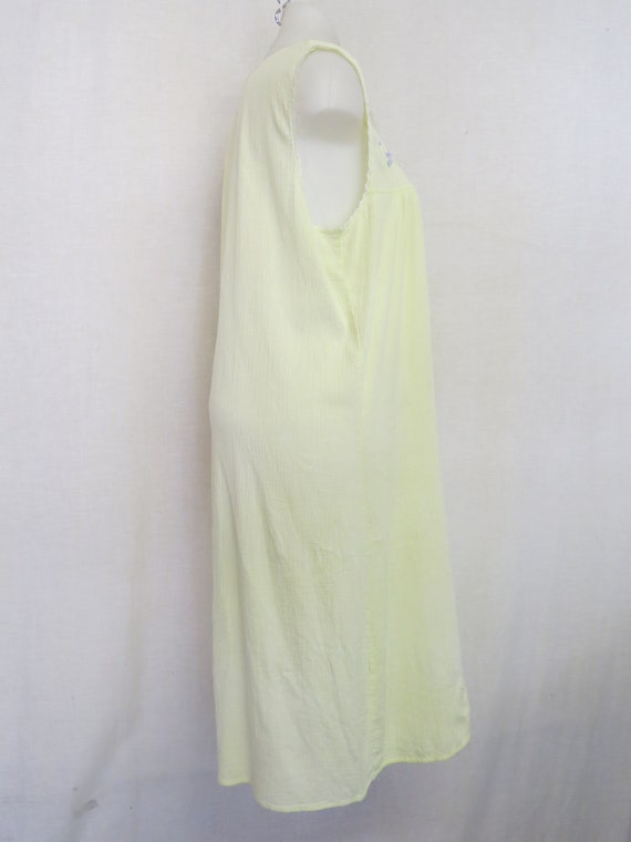 Cotton Gauze Nightgown Cotton Nightgown Pale Yellow N… Gem