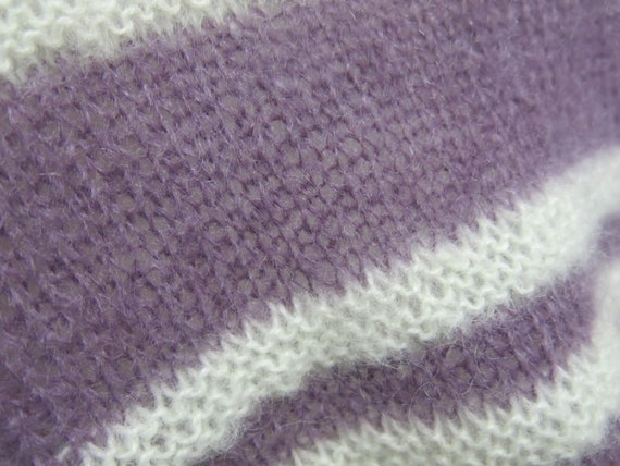 Mohair Sweater Italian Mohair Handknit Lavender A… - image 5