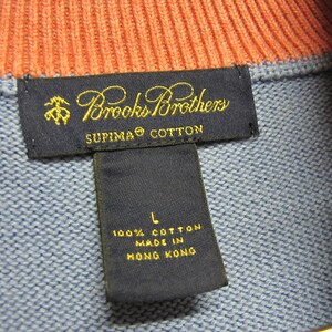 Argyle Pullover Sweater Brooks Brothers Retro Sweater Zipper Pima Cotton image 6