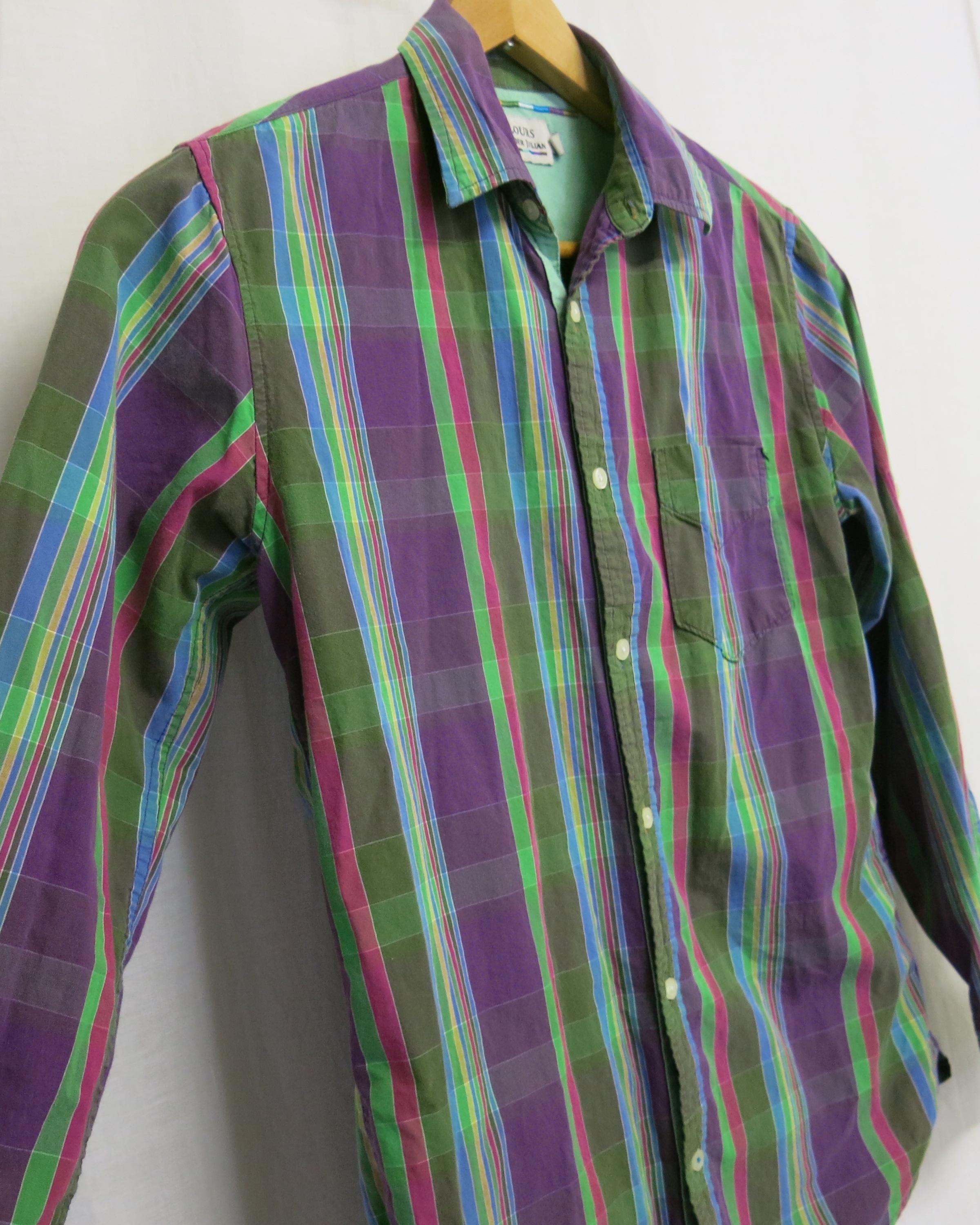 Alexander Julian Colours Cotton Shirt Medium 1990 - Etsy