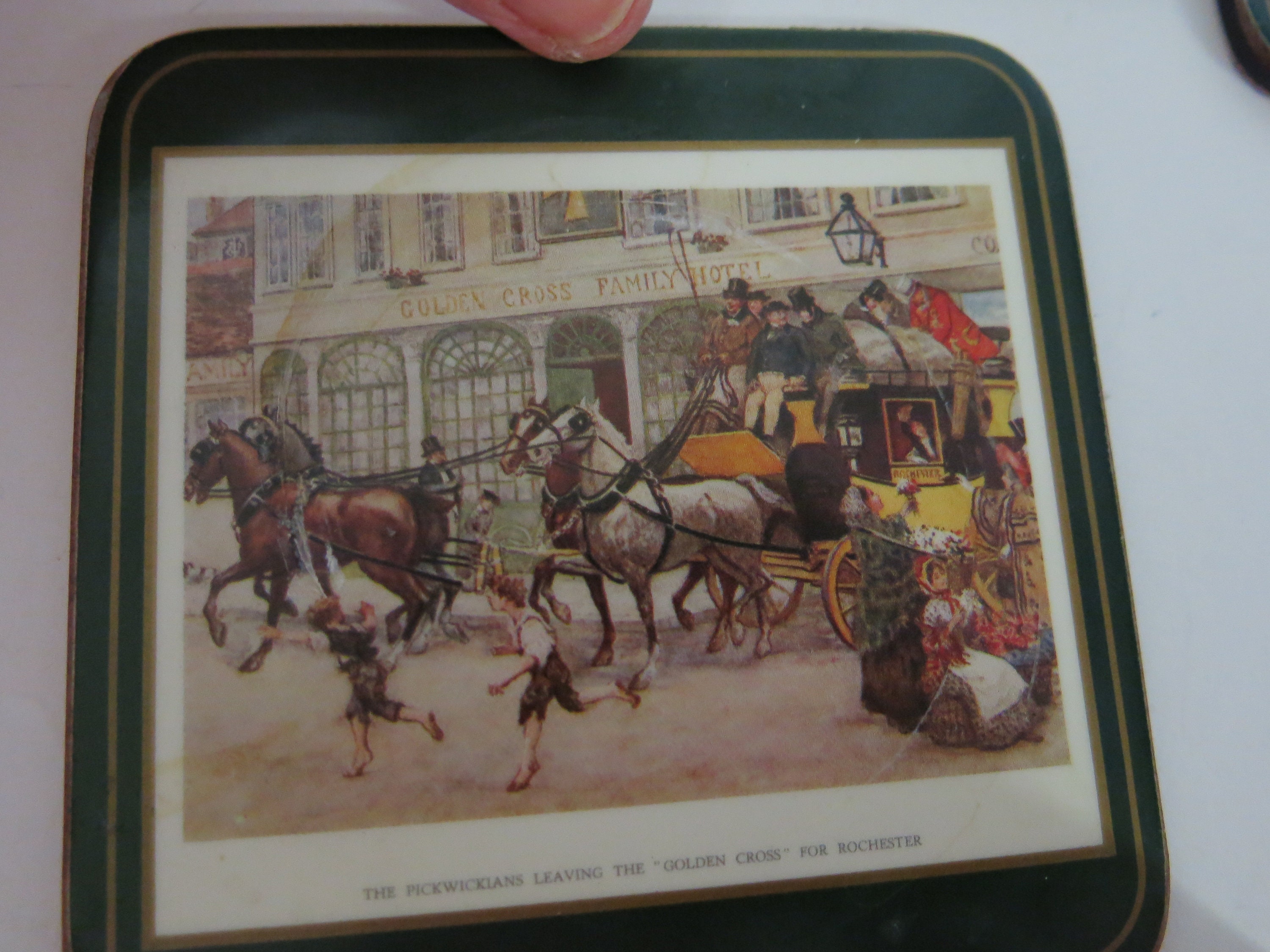 Pimpernel Cork Coasters Dickensian 19th Century London in Box