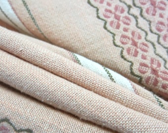 Mantel de lino sueco de mediados de siglo, mantel tejido cuadrado de 1960.