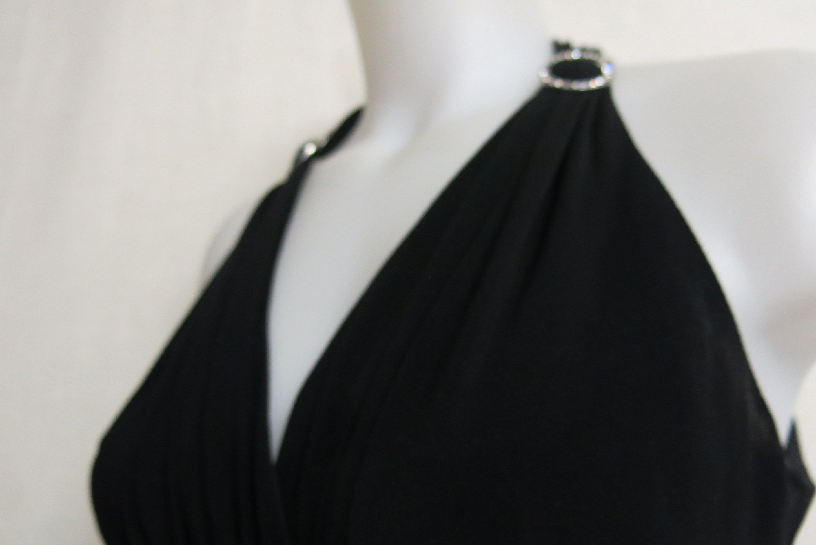 halter shoulder dress Anabelle Halter Neck Midi Dress - Navy main image 0