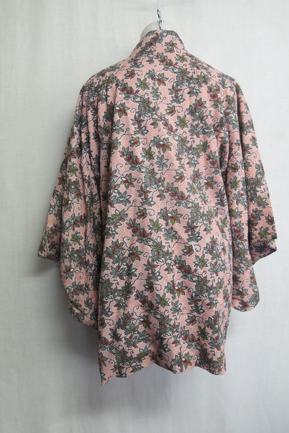 Japanese Kimono Floral Rayon Short Kimono Jacket … - image 5