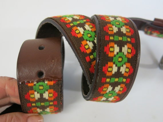 Boho Hippie Belt  Embroidered Belt Large - image 3
