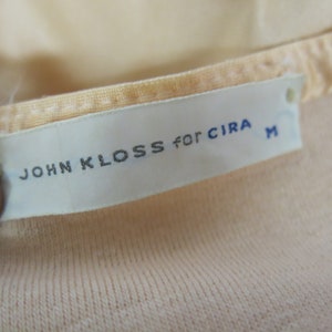 CIRA John Kloss Nightgown Peach Halter Top 1970's Nylon Nightgown - Etsy
