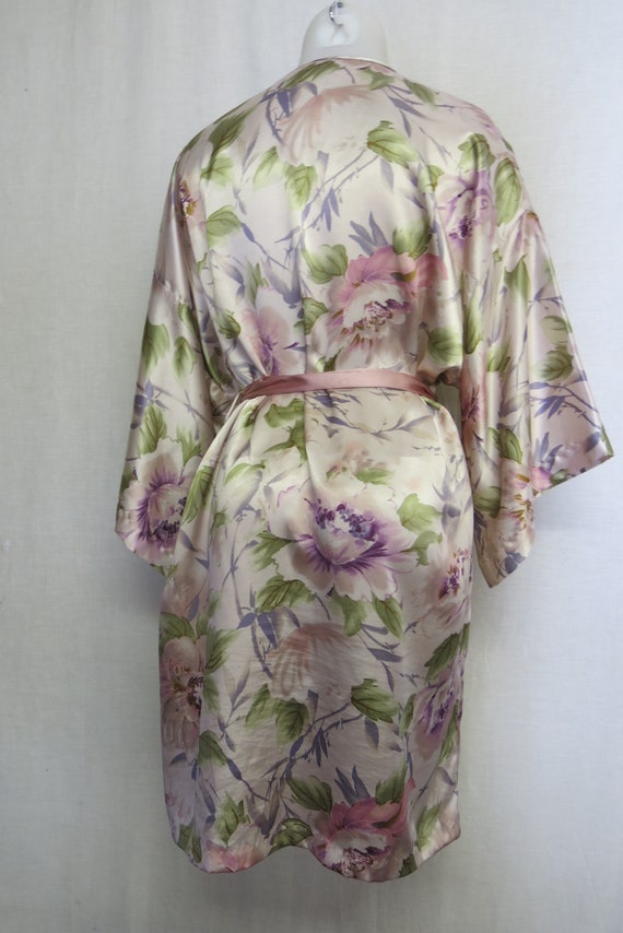 Satin Robe Kimono Style California Dynasty Large - image 6