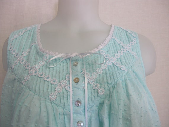 Old Fashioned Nightgown Cotton Dotted Swiss Nightg
