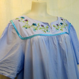 Cotton House Dress Summer Cotton Kaftan Muumuu 2X Nightgown
