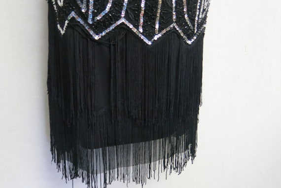 Beaded Flapper Dress Silk Charmeuse Roaring 20's … - image 3