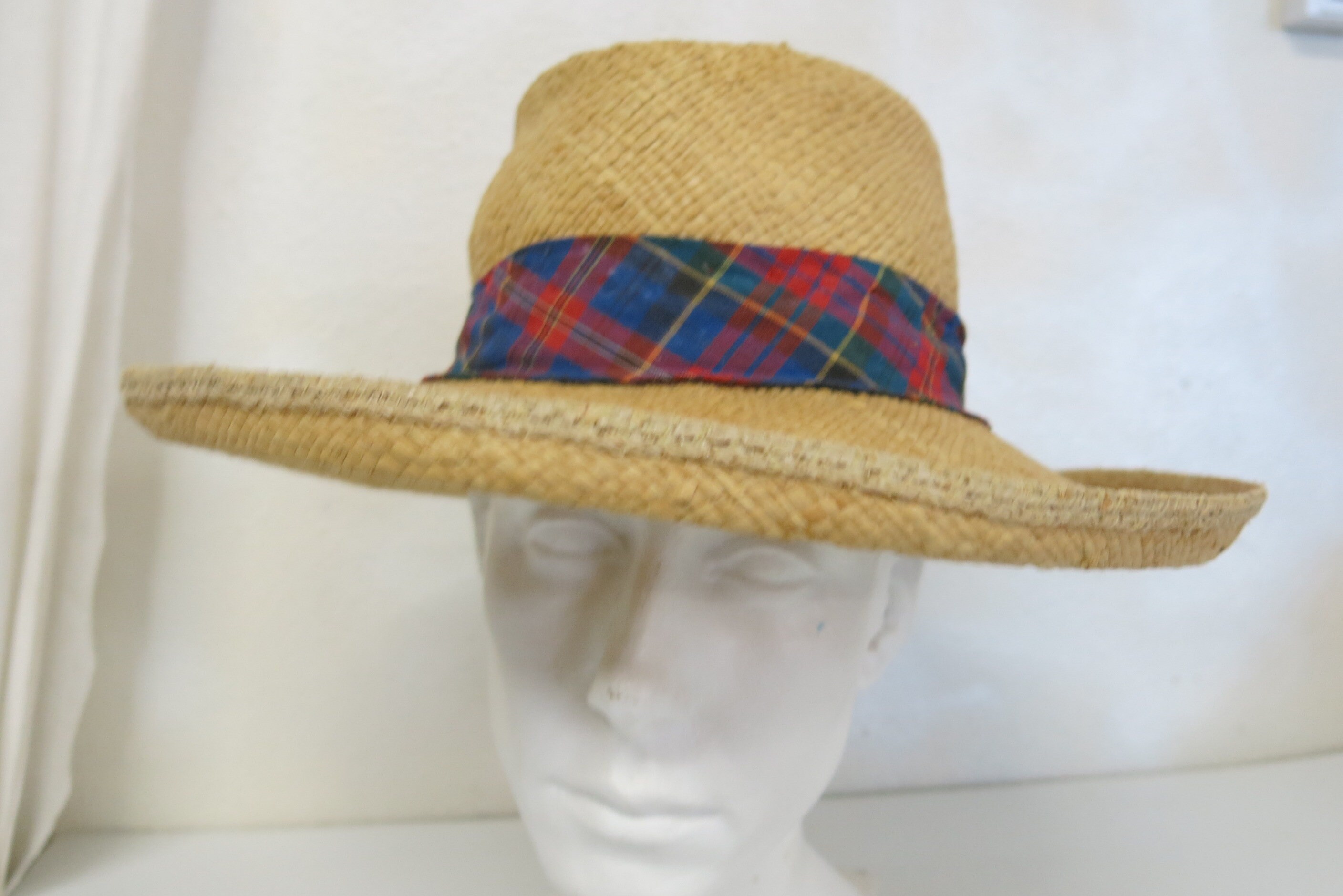 Straw Sun Beach Hat Dorfman Pacific Vintage Hat 1960 display picture 2