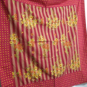 Summer Cotton Tablecloth French Country Tablecloth Square April Cornell 54&quot;
