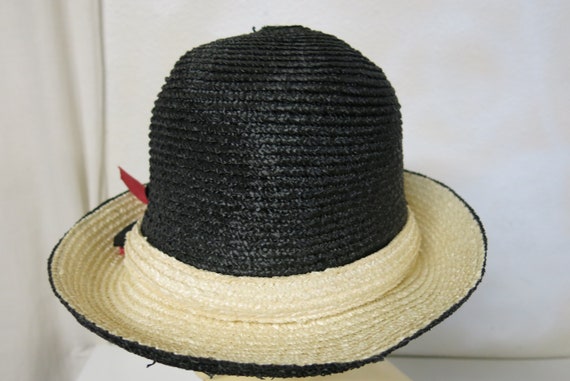 Summer Straw Derby Hat 1960's Mod Hat Don Anderso… - image 7