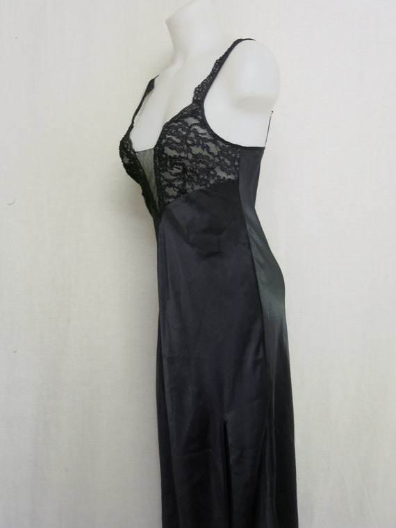 Black Satin Nightgown Victoria's Secret Nightgown… - image 8