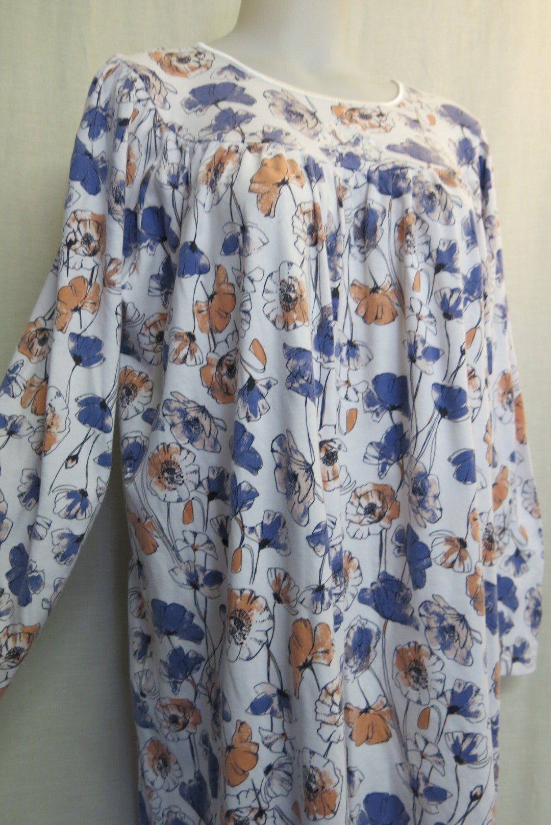 CALIDA Nightgown Long Sleeve 100 Cotton XL NEW Etsy