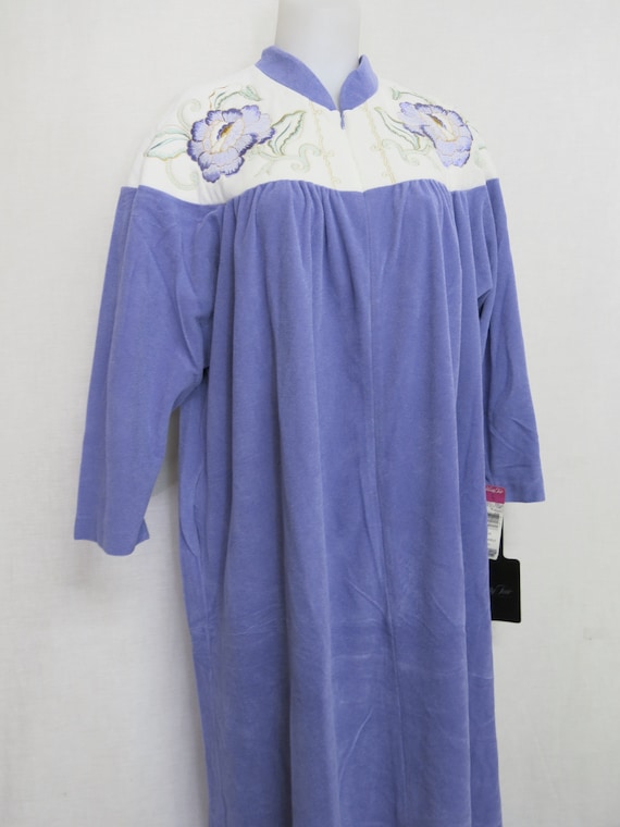 Plush Robe Front Zipper Vanity Fair Velour House D