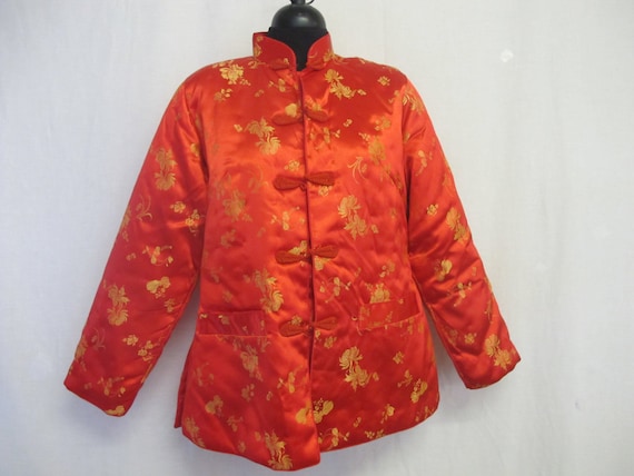Chinese Quilted Jacket Embroidered Jacket Asian Re