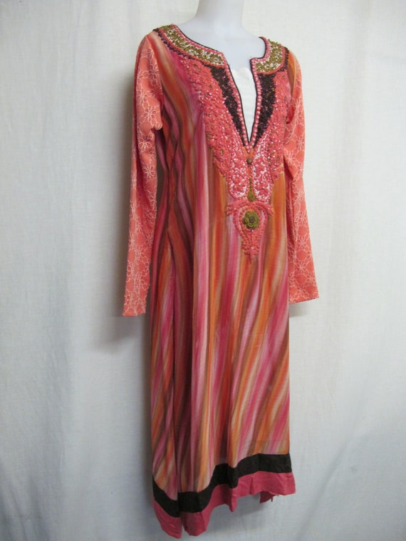 Kurta Tunic Dress Embroidered Dress Indian Dress T