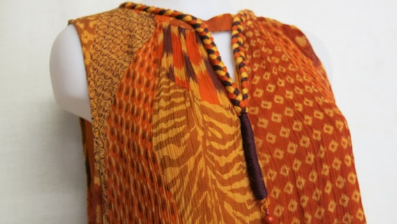 Cotton Boho Tunic Blouse Peasant Tunic Hippie Blo… - image 5