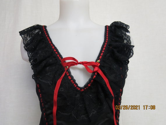 Goth Lace Baby Doll Nightgown - image 2