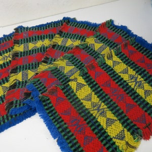 Handwoven Guatemalan Placemats: Cotton Wool Fiesta Set of 5