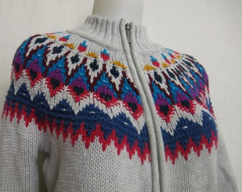 Traditional Trading Co Sweater,PRICE ALERT   Shawl Collar, XL Cardigan Cotton Sweater Navajo Design Sweater Large see details