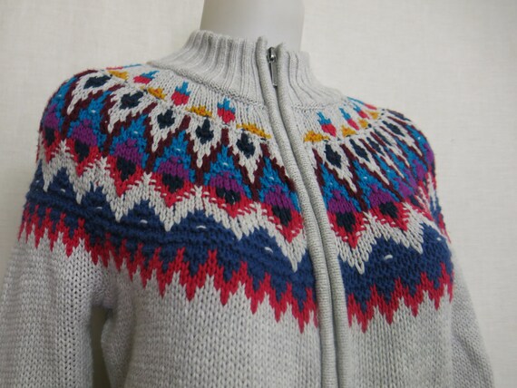 BelindasStyleShop Ralph Lauren Chaps Cotton Cardigan Sweater Sweater Nordic Alpine Medium