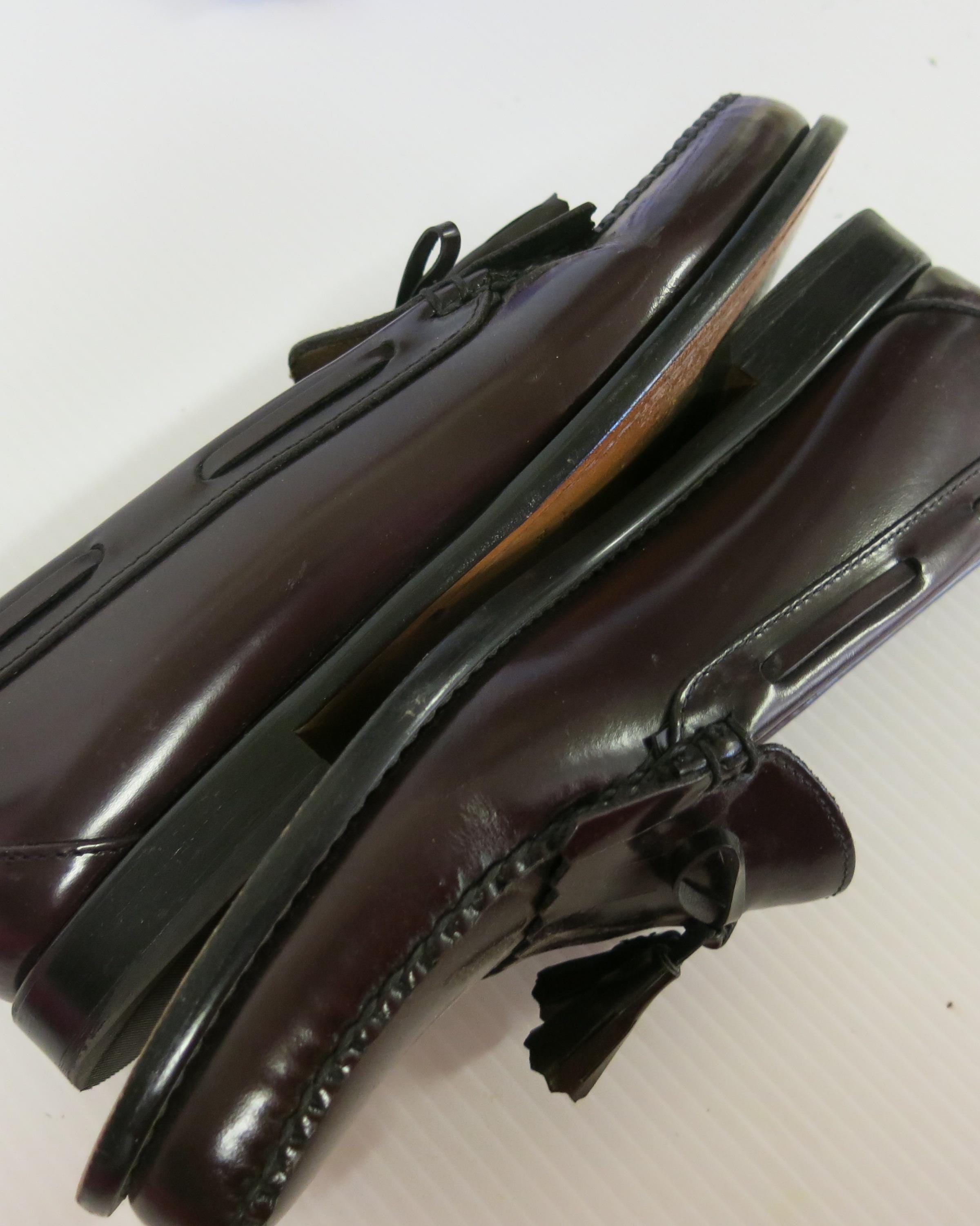 L.L. Bean Oxblood Leather Tasseled Slip-On Loafers Mens Size 9 EE Wide Tassel Loafer Oxblood | Thomas Bird | tblon.com main image 2