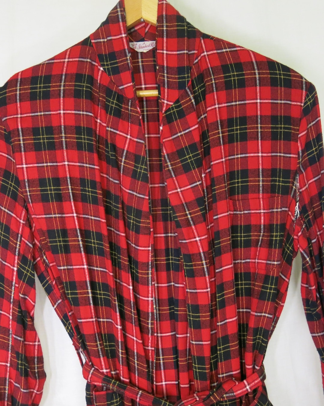 Scottish Robe 1950s Red Scottish Plaid Cotton Robe - Medium - Etsy