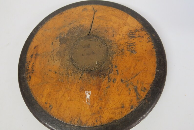 Antique Discus 1920s Swedish Wood Iron and Bronze Discus Etsy