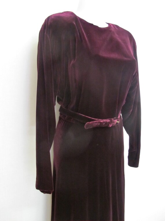 Goth Velvet Dress Maxi Burgundy Velvet Dress Boho