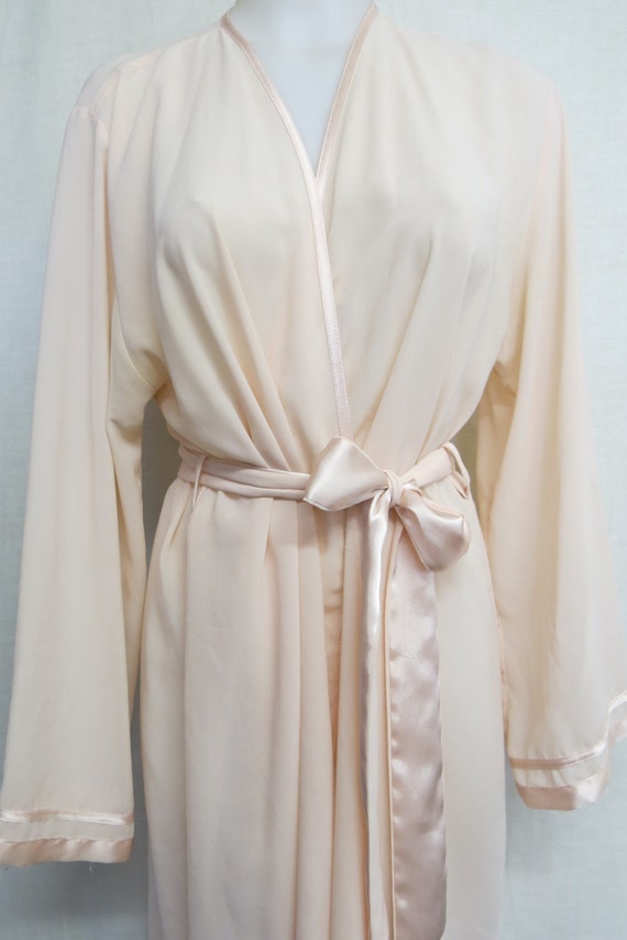 Satin and Chiffon Robe Kimono Robe Large/XL Jones… - image 4