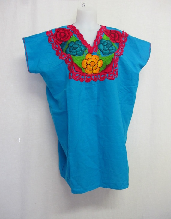 Peasant Blouse Mexican Blouse Embroidered Blouse … - image 2