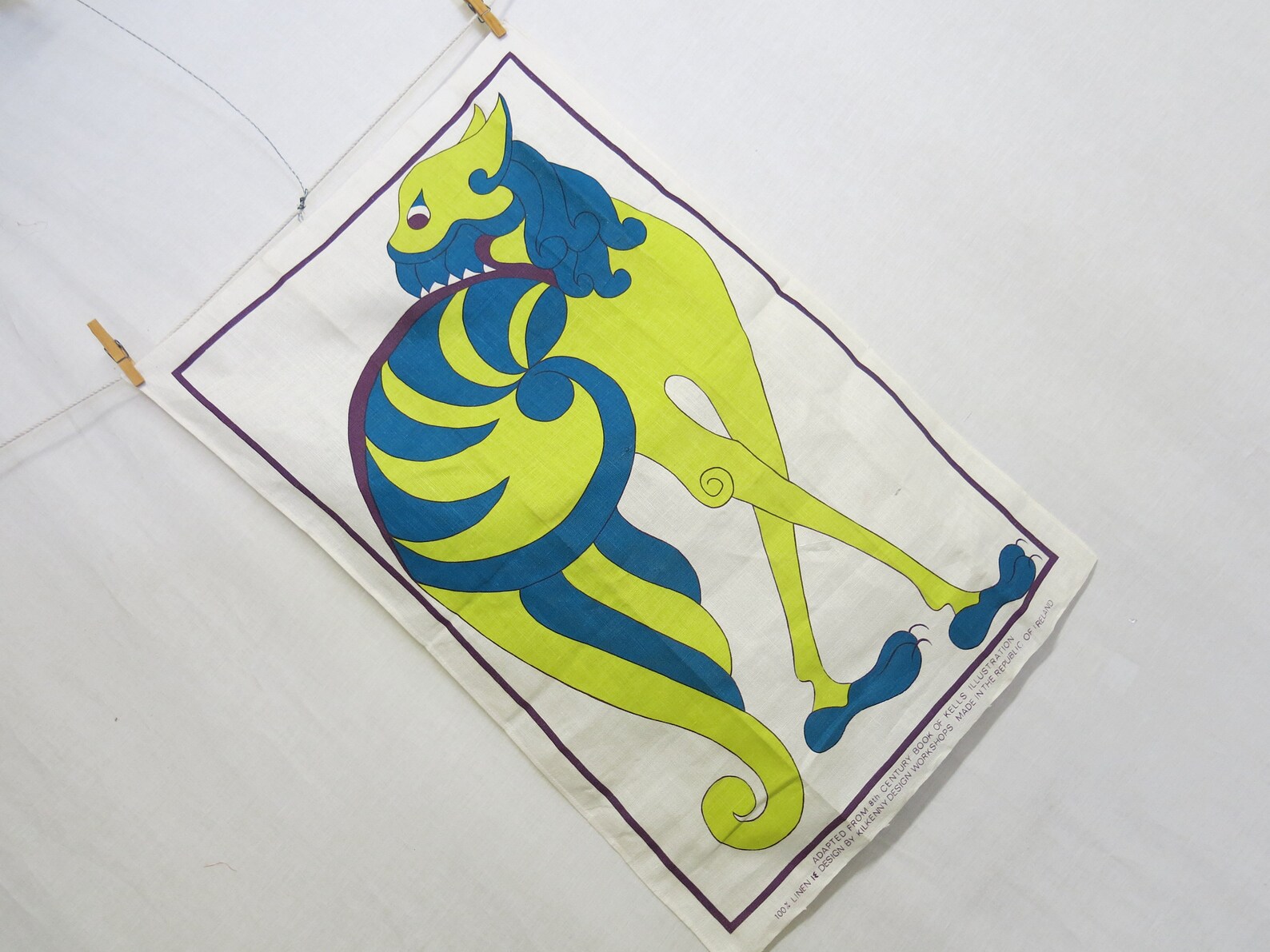 Irish Linen Tea Towel Kilkenny Design Linen Towel Book of Etsy