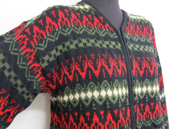 Nordic Cardigan Sweater Ski Sweater Fair Isle Swea