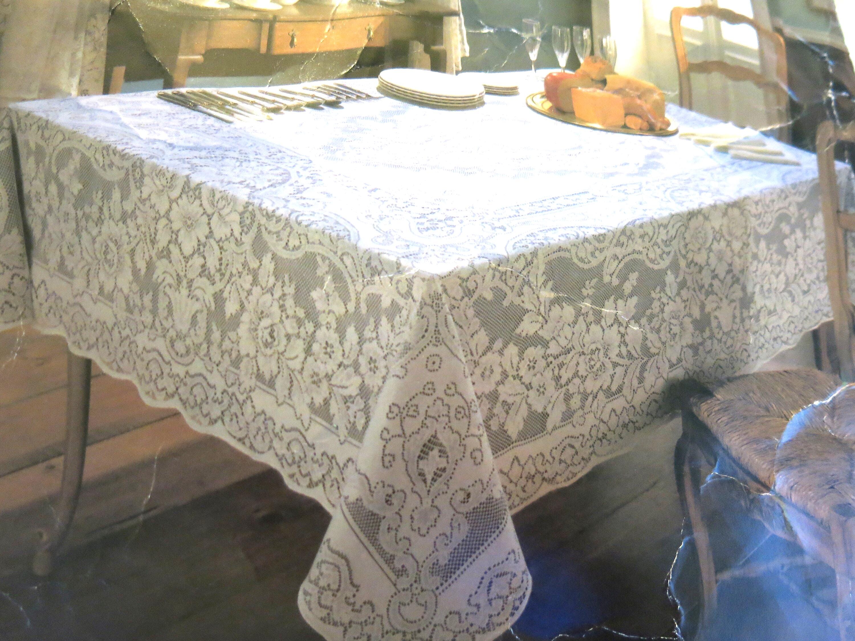 Quaker lace tablecloth - Etsy 日本