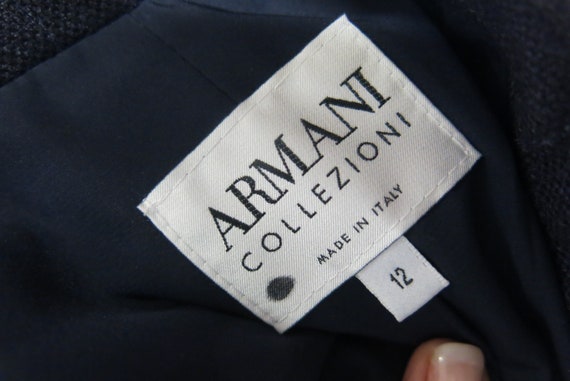 Armani Jacket Blazer Coat Italian Designer Minima… - image 9