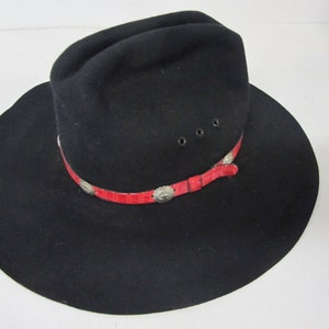 Black Cowboy Hat Eddy Black Wool Cowboy Hat