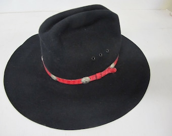 Black Cowboy Hat Eddy Black Wool Cowboy Hat