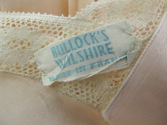 1930's Silk Nightgown French Silk Blush Nightgown… - image 10