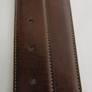 TRAFALGAR Leather Belt Brown Men's Belt Size 40 Handmade in USA image 4