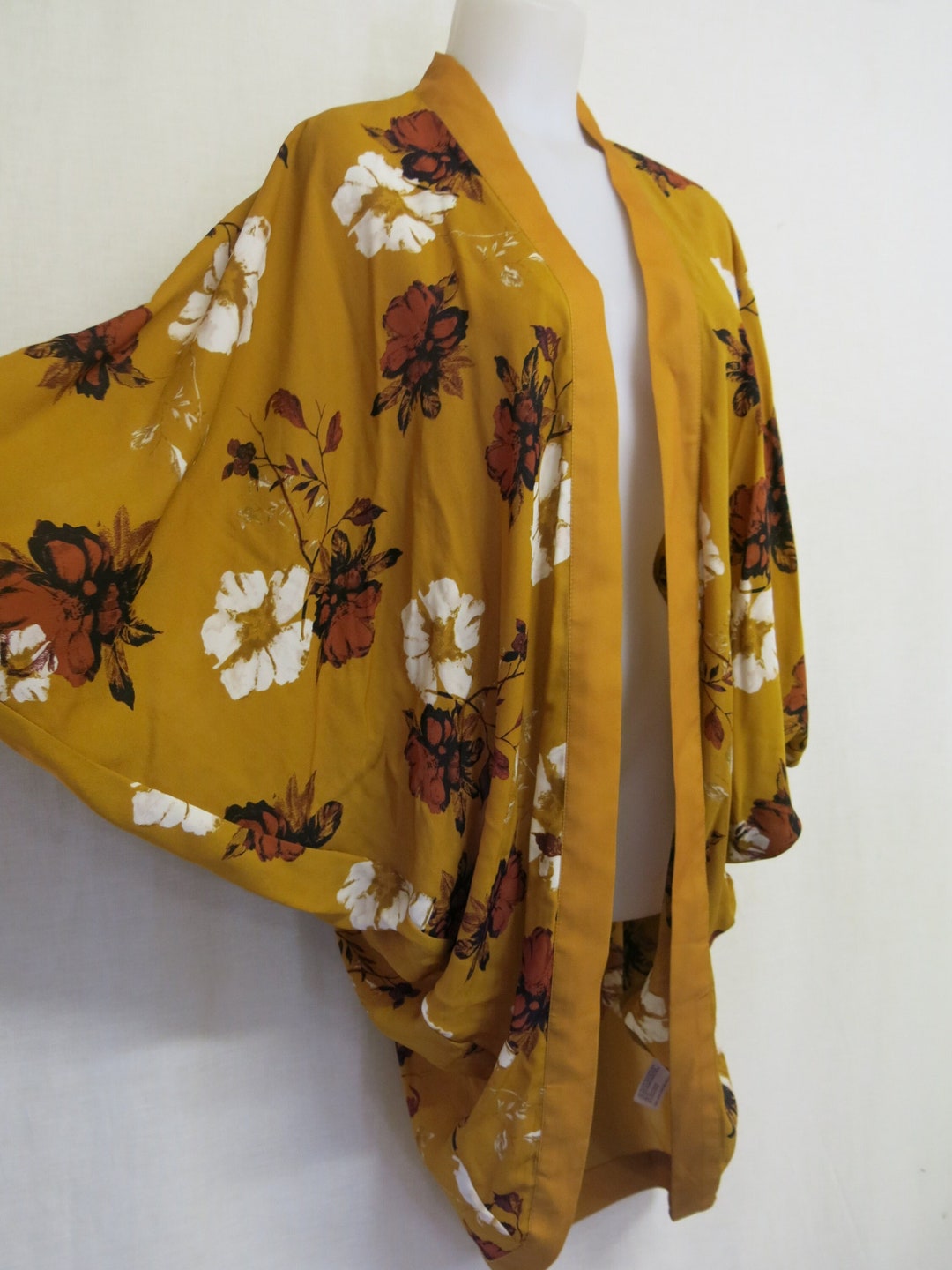 Chiffon Kimono Robe Blouse Jacket Tunic Jacket Elegant Coverup - Etsy