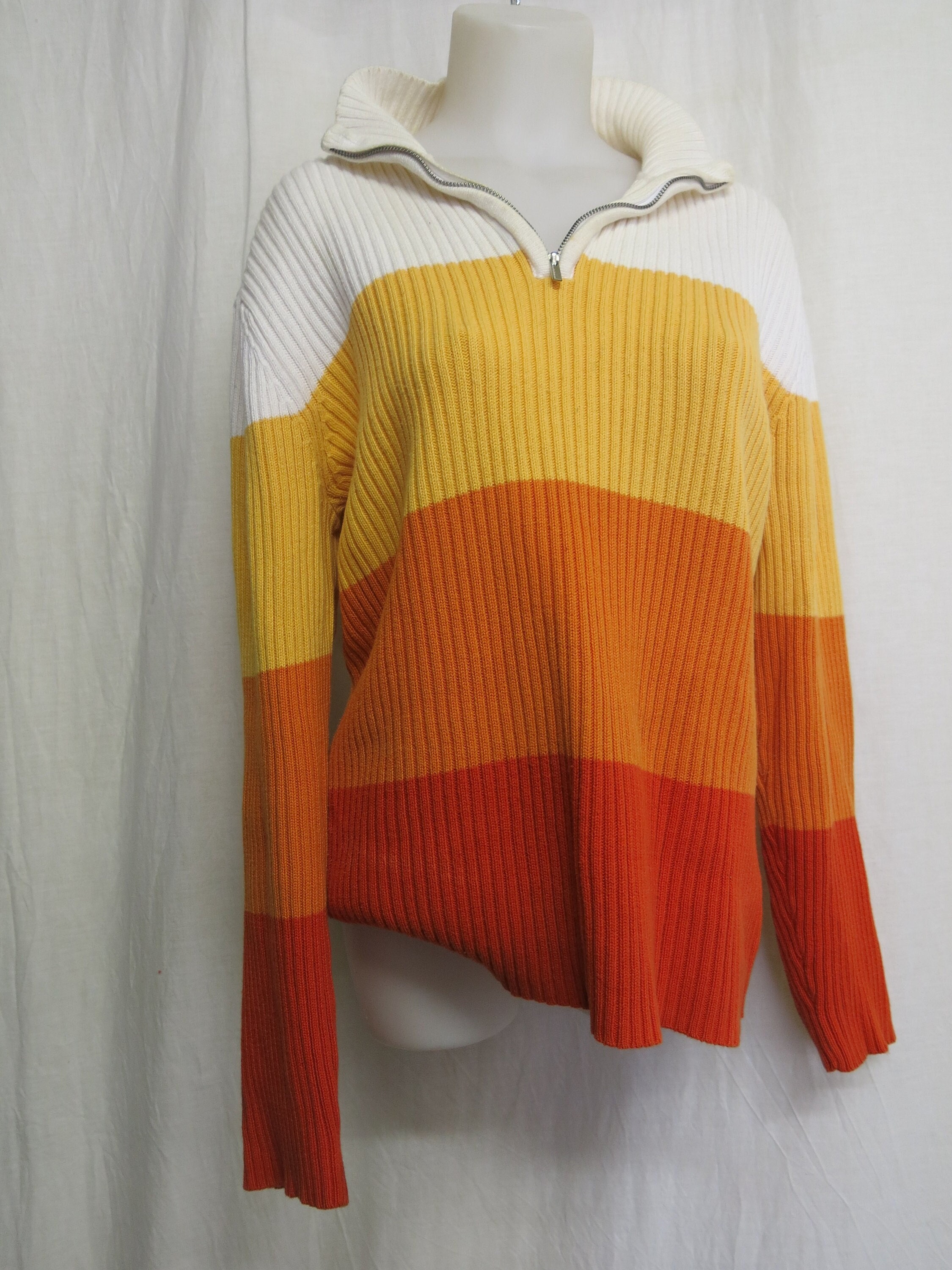 Liz claiborne striped sweater sale